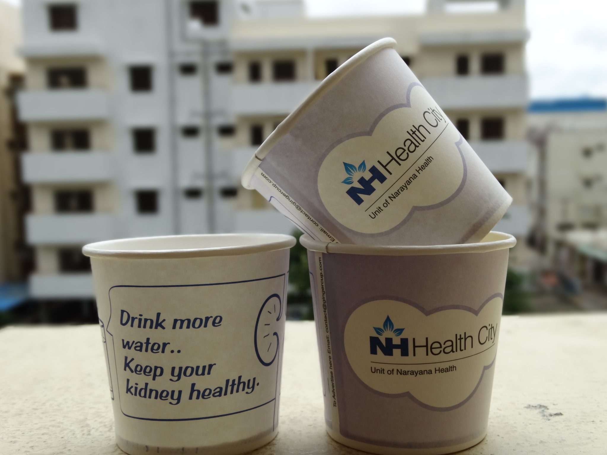 cup advertising for NH Hospitals