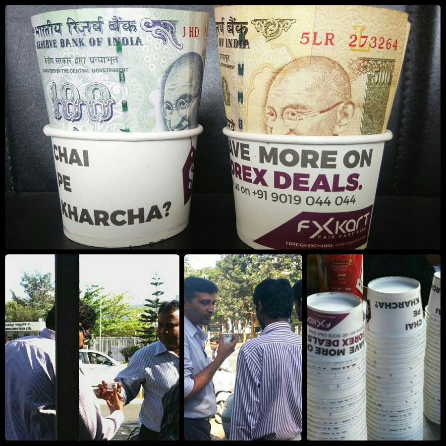 paper cup advertising in Bangalore