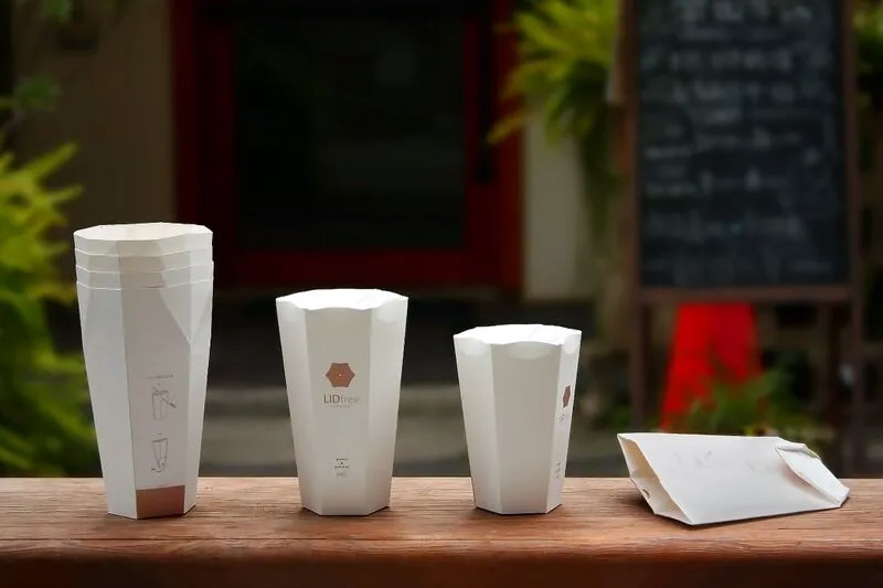 foldable paper cup