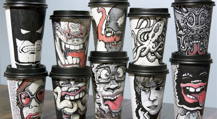 Paper Cup Advertising with Creative Art Work-Gingercup