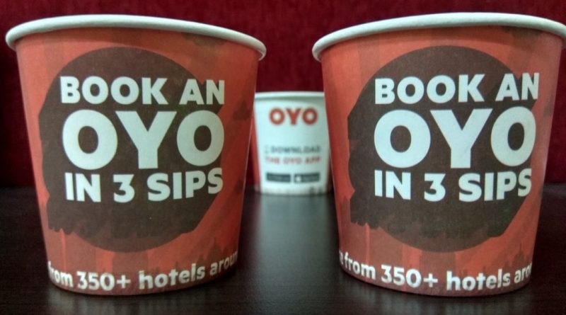 Cup branding for OYO Rooms