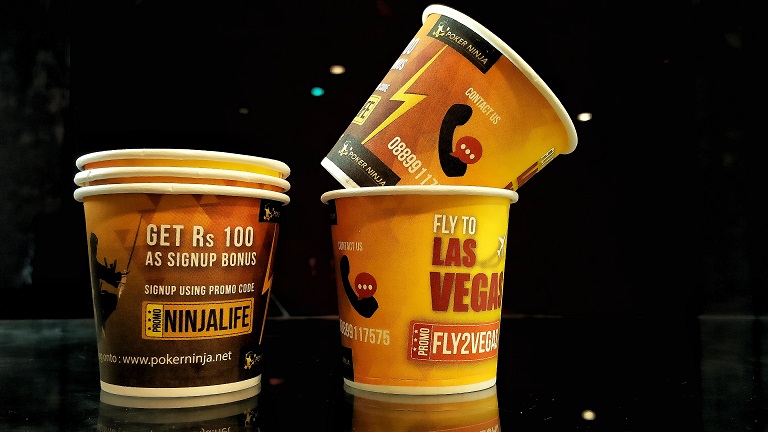 creative paper cup ads