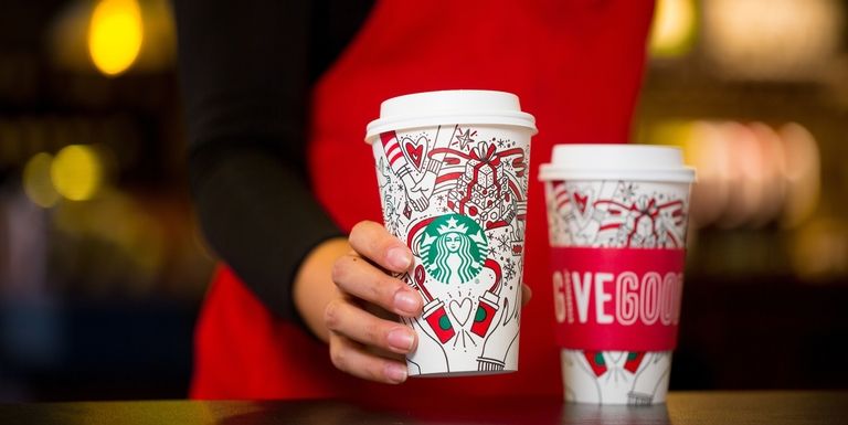 starbucks paper cup ad