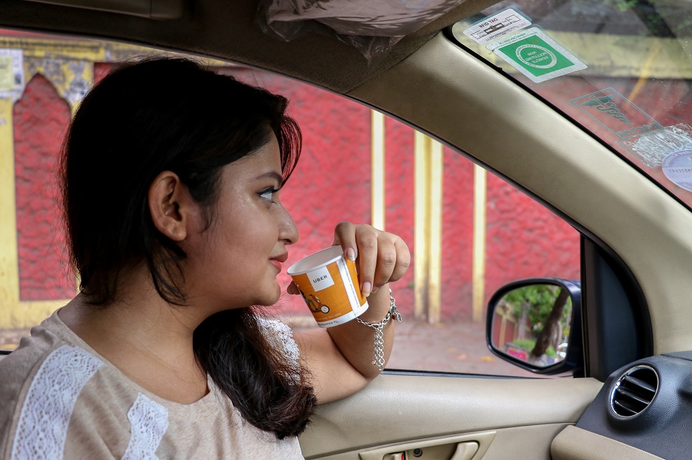 UberPOOL-Paper Cup Advertising Campaign-with Offers and Promo Codes-Gingercup