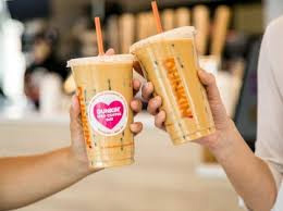 Paper cup advertising of Dunkin’ Donuts