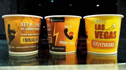 Paper cup advertising