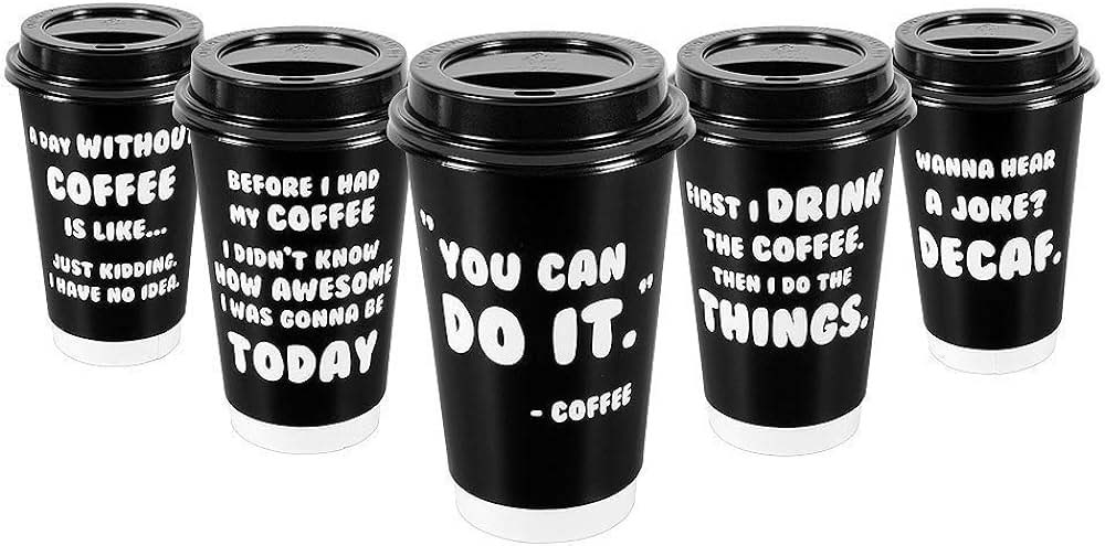 slogan on coffee cup