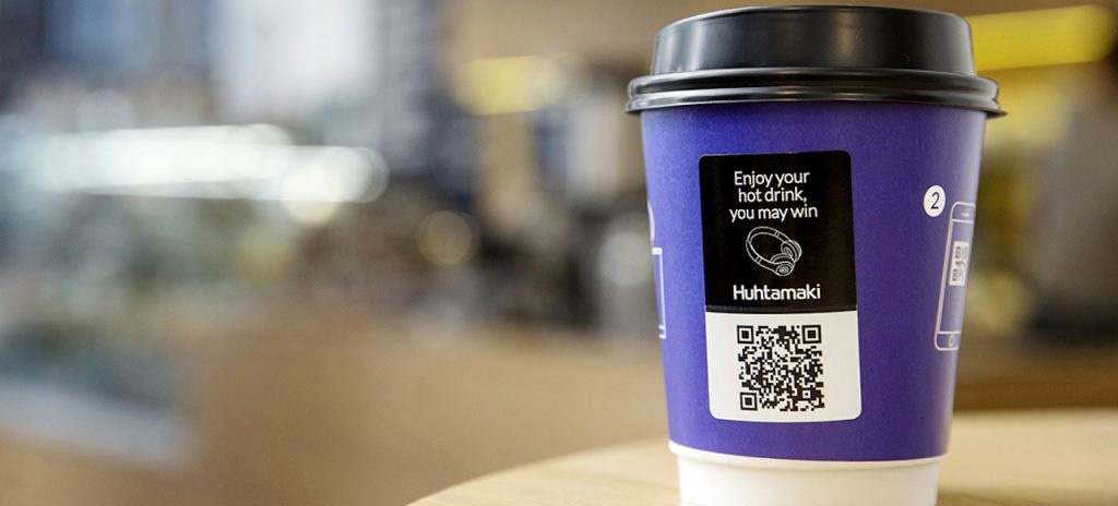 QR printed paper cup